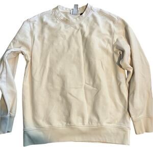 H&M essentials crew sweatshirt beige size med